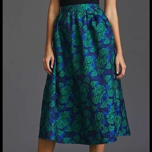 Anthropologie Sunday in Brooklyn Jacquard Midi Skirt New NWT size medium